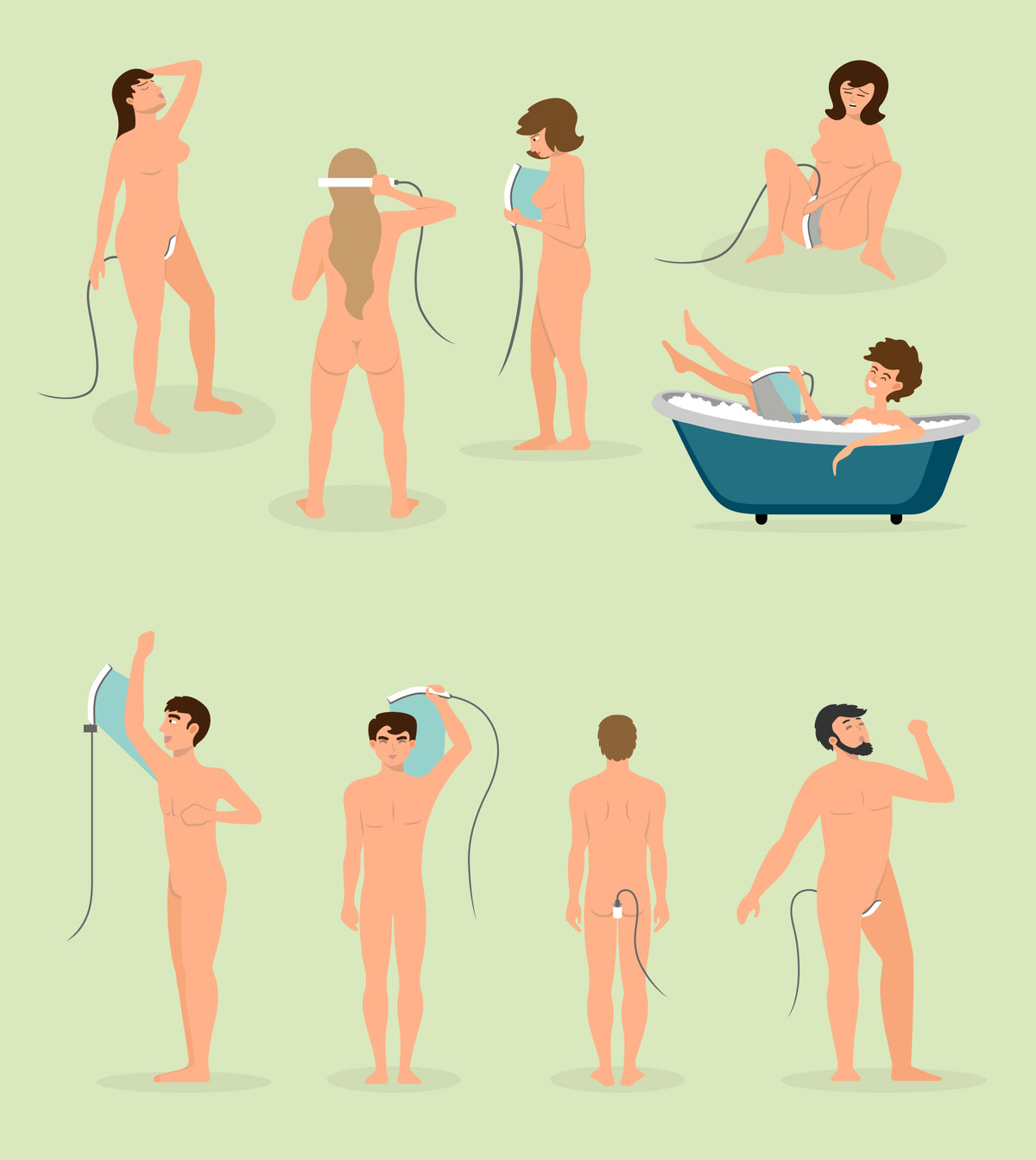 Shower Coach Blau